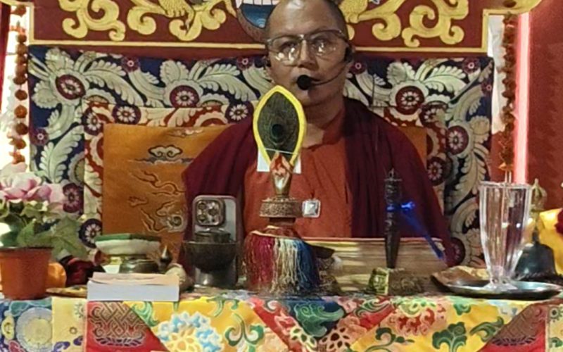 उर्गेन पेमा डुप्किलिङ बौद्ध गुम्बामा बज्र गुरु जप साधना पूजा जारी, वडा अध्यक्षहरूद्वारा ऐक्यबद्धता